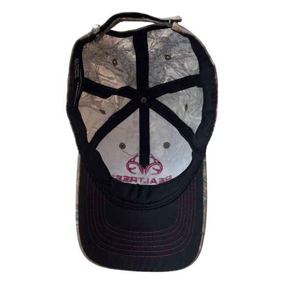 Realtree Pink Logo Camouflage Ladies Fit Hat - Picture 5 of 6